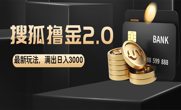 搜狐撸金2.0玩法-盛科网创