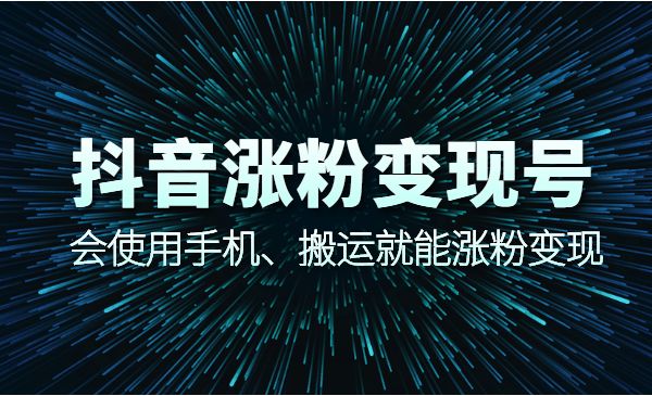 蟹老板抖音涨粉变现，会用手机搬运就能涨粉变现-盛科网创