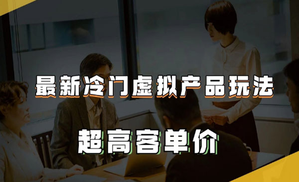 超高客单价冷门虚拟产品项目-盛科网创