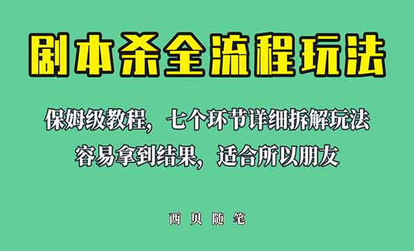 剧本杀虚拟资源玩法，保姆级教程-盛科网创