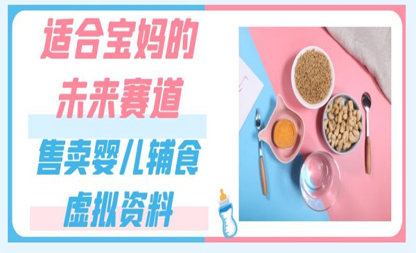 出售婴儿辅食虚拟资料项目-盛科网创