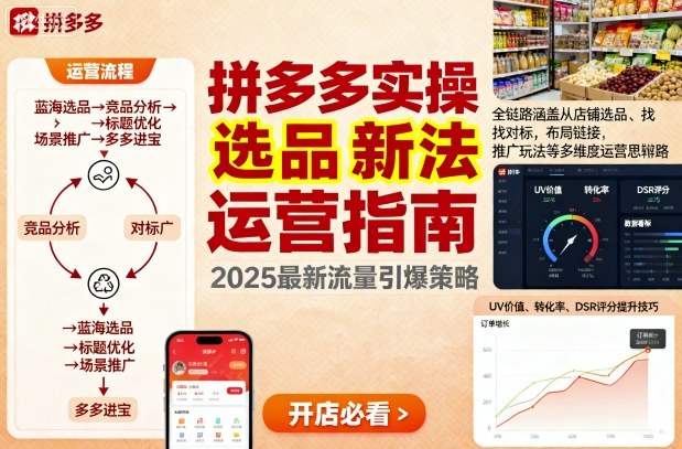 王校长9月12拼多多实操新玩法，全链路涵盖从店铺选品、找对标，布局链接，推广玩法等多维度运营思路-盛科网创