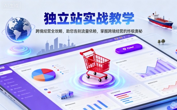 独立站实战教学，跨境经营全攻略，助您告别流量依赖，掌握跨境经营的终极奥-盛科网创