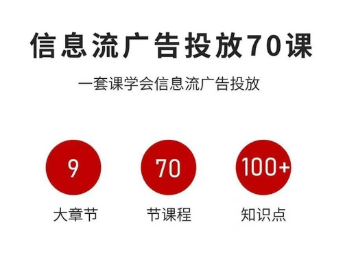 信息流广告投放实战70课，一套课学会信息流广告投放，迄今为止，最系统化教程-盛科网创