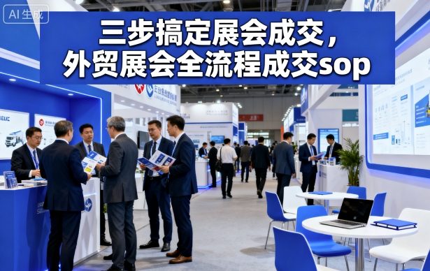 三步搞定展会成交，外贸展会全流程成交sop-盛科网创