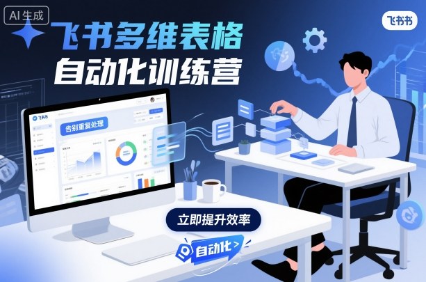 飞书多维表格自动化训练营，手把手教你告别重复处理，用多维表格开启高效办公新模式-盛科网创