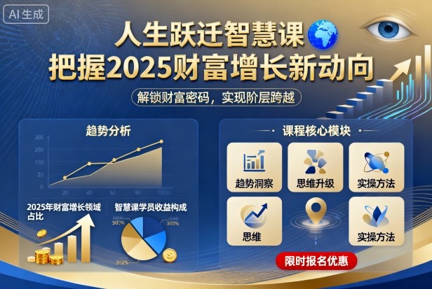 人生跃迁智慧课，把据2025财富增长新动向-盛科网创