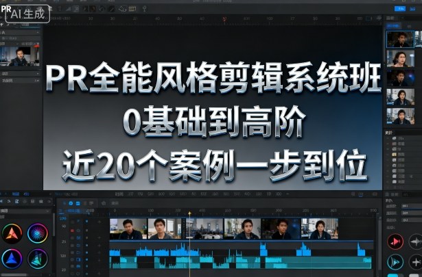PR全能风格剪辑系统班，0基础到高阶，近20个案例一步到位-盛科网创
