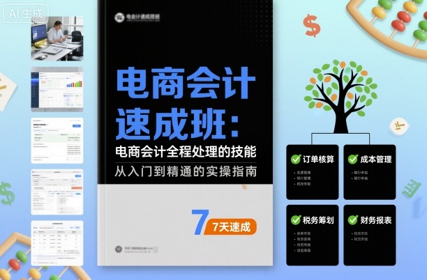 电商会计速成班，电商会计全程处理的技能-盛科网创