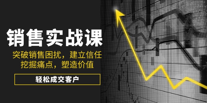 （14297期）销售实战课，突破销售困扰，建立信任，挖掘痛点，塑造价值，轻松成交客户-盛科网创