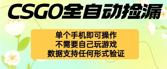 自动挂G捡漏，不用自己挂G不用玩游戏，一个手机即可操作，新手小白轻松月入1W+【揭秘】-盛科网创