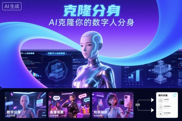 AI数字人认知实操课，克隆你的数字人分身-盛科网创