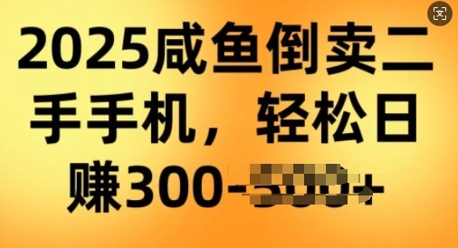 2025闲鱼倒卖二手手机，高客单，高利润，轻松日入3张-盛科网创