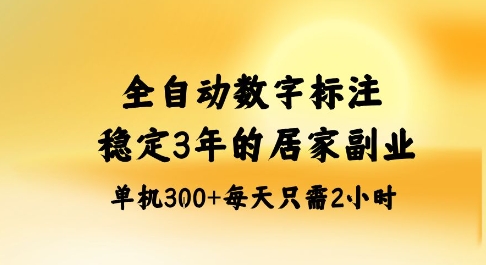 全自动数字标注，稳定3年的蓝海项目，居家也能矩阵开干的副业，单机日入3张+【揭秘】-盛科网创