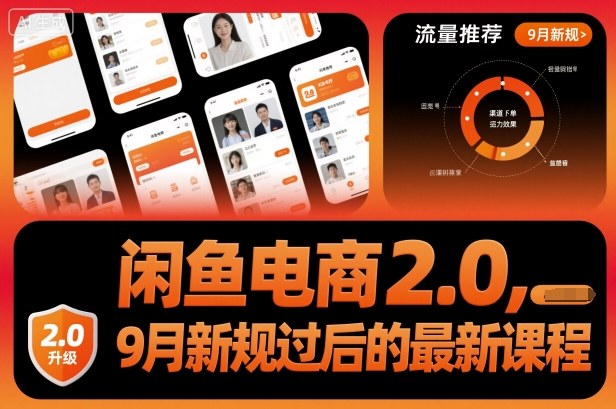 闲鱼电商2.0，9月新规过后的最新课程-盛科网创