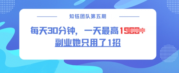 副业她只用了1招，每天30分钟，无脑二创，一天最高1.5k-盛科网创