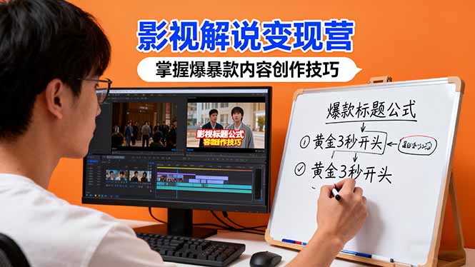 影视解说变现营：通过30+实战案例爆款内容创作技巧，掌握影视解说盈利密码-盛科网创