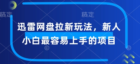 迅雷网盘拉新玩法，新人小白最容易上手的项目-盛科网创